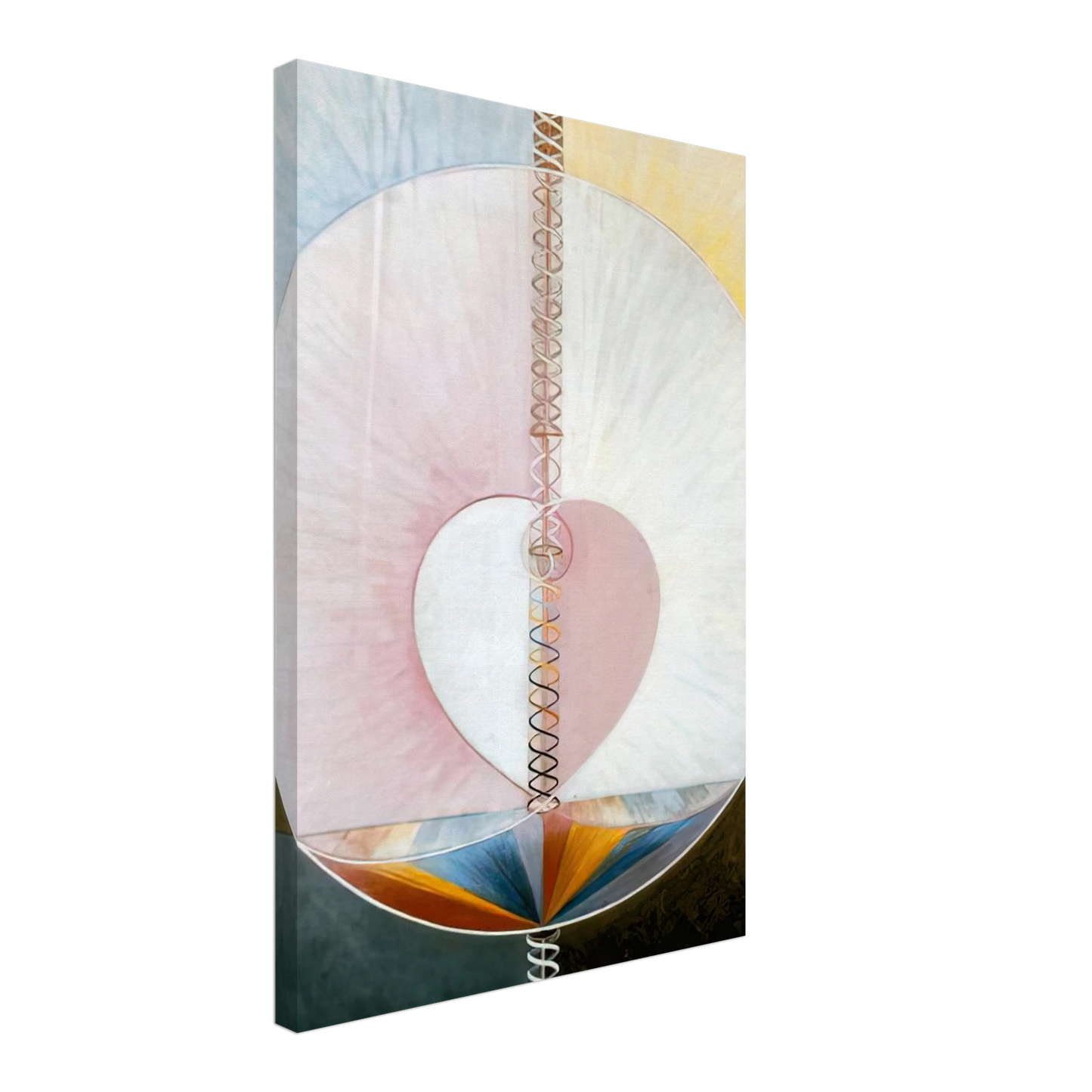 Hilma af Klint - WHAT A HUMAN BEING IS 1910 Canvas - 70x100 cm / 28x40 inches-canvas