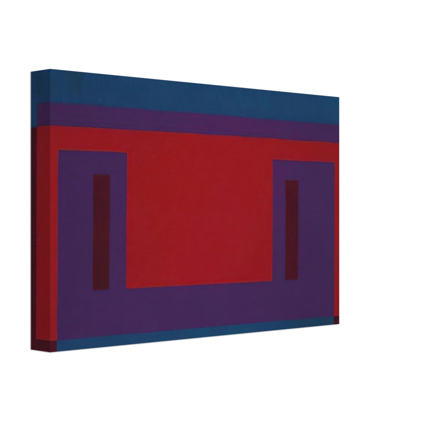 Josef Albers - RED WALL 1956 Canvas - 40x60 cm / 16x24 inches-canvas