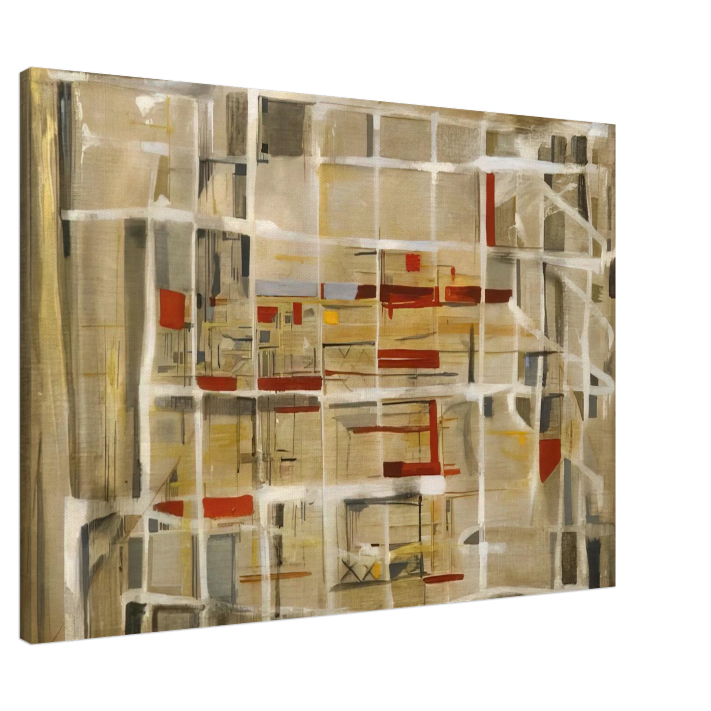 Maria Helena Vieira da Silva - Interieur a la spirale - 1949 Canvas - 20x30 cm / 8x12 inches-canvas