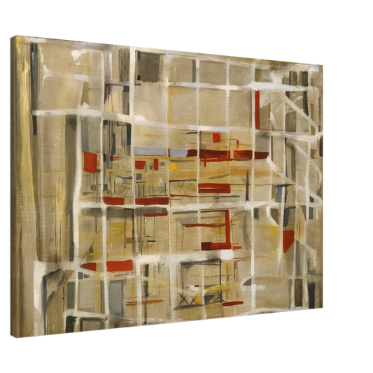 Maria Helena Vieira da Silva - Interieur a la spirale - 1949 Canvas - 20x30 cm / 8x12 inches-canvas