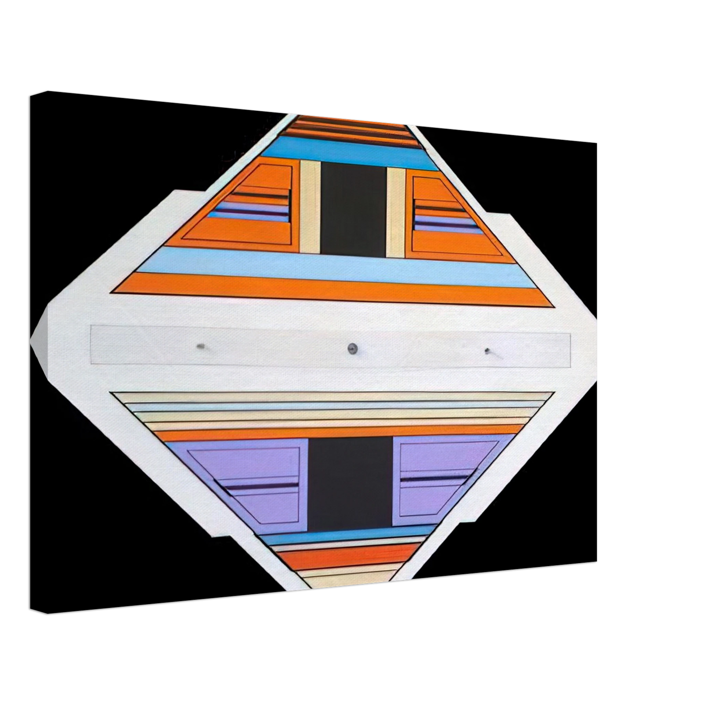 Carmelo Arden Quin - Elan - 1989 Canvas - 70x100 cm / 28x40 inches-canvas