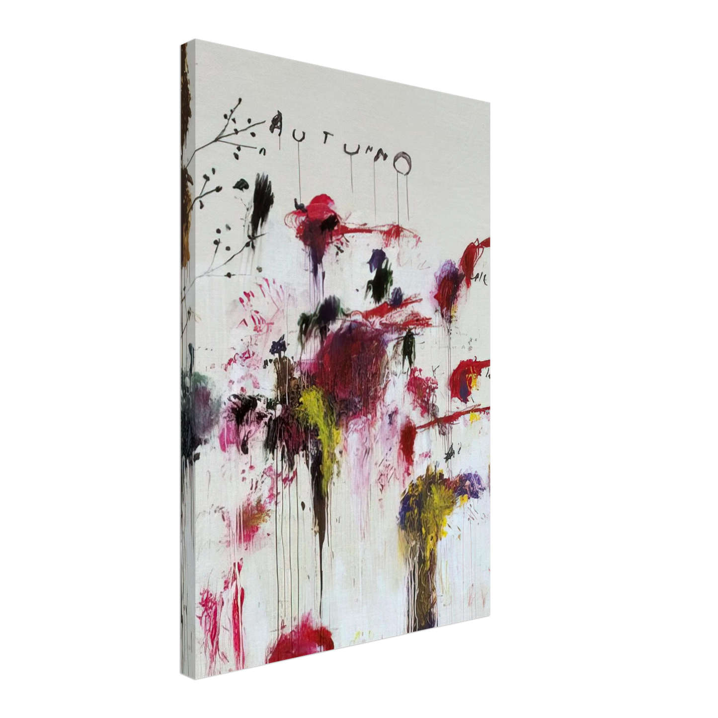 Cy Twombly - Quattro Stagioni II. Autunno Canvas - 40x60 cm / 16x24 inches-canvas