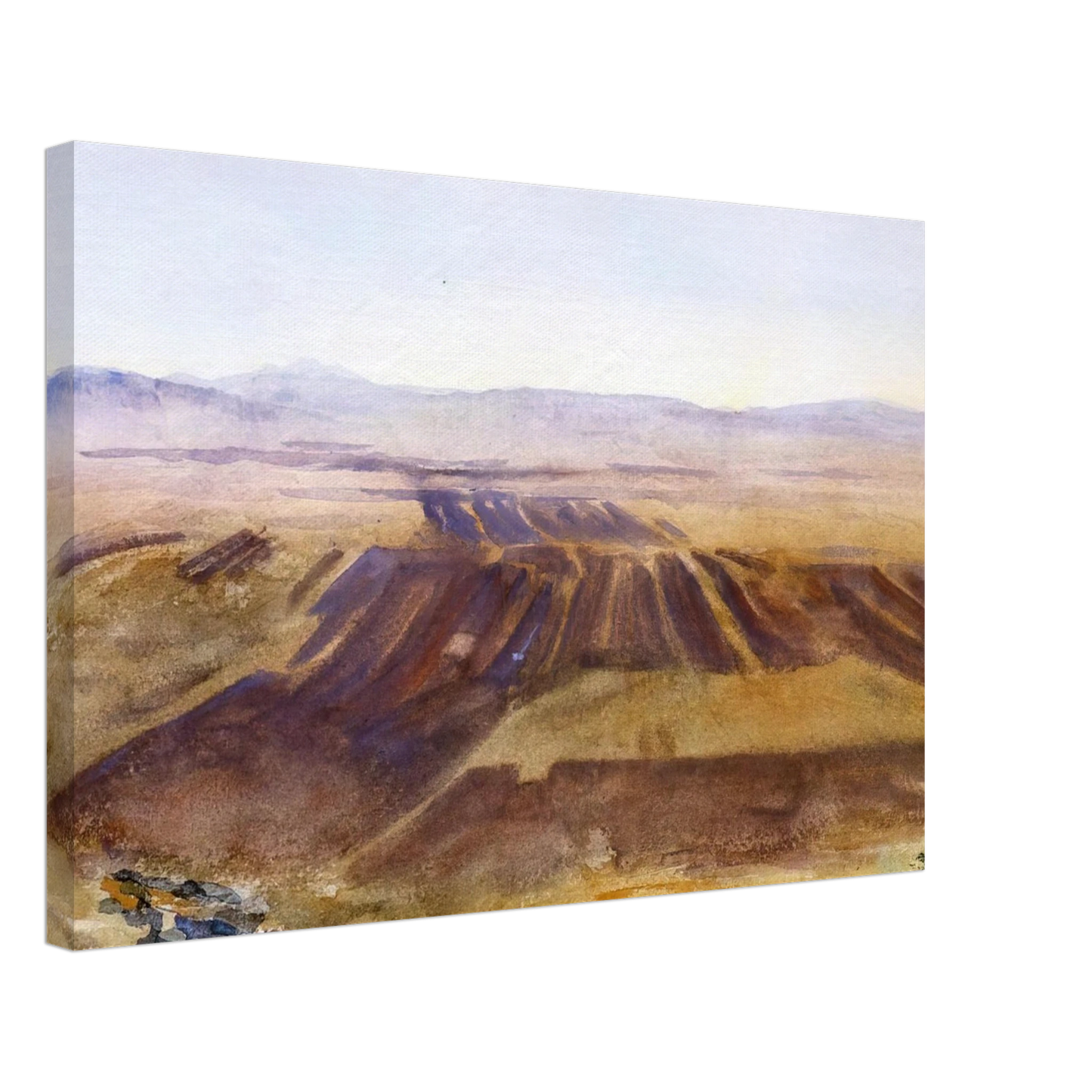 John Singer Sargent - The Plains from Nazareth Canvas - 40x60 cm / 16x24 inches-canvas