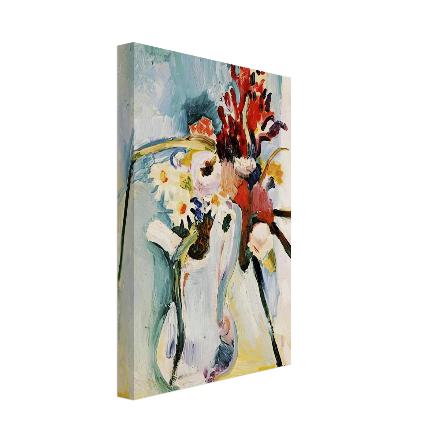 Henri Matisse - FLOWERS IN A PITCHER 1908 Canvas - 70x100 cm / 28x40 inches-canvas