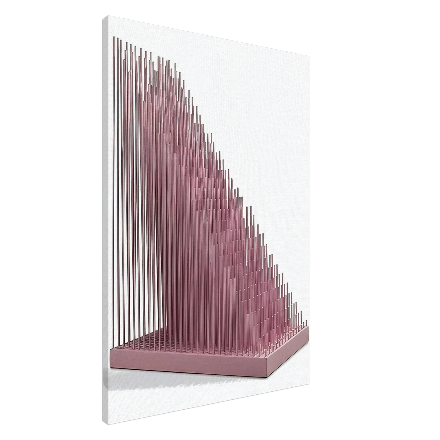 Jesus Rafael Soto - PROGRESION ROSA Canvas - 20x30 cm / 8x12 inches-canvas