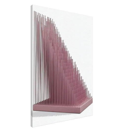 Jesus Rafael Soto - PROGRESION ROSA Canvas - 20x30 cm / 8x12 inches-canvas