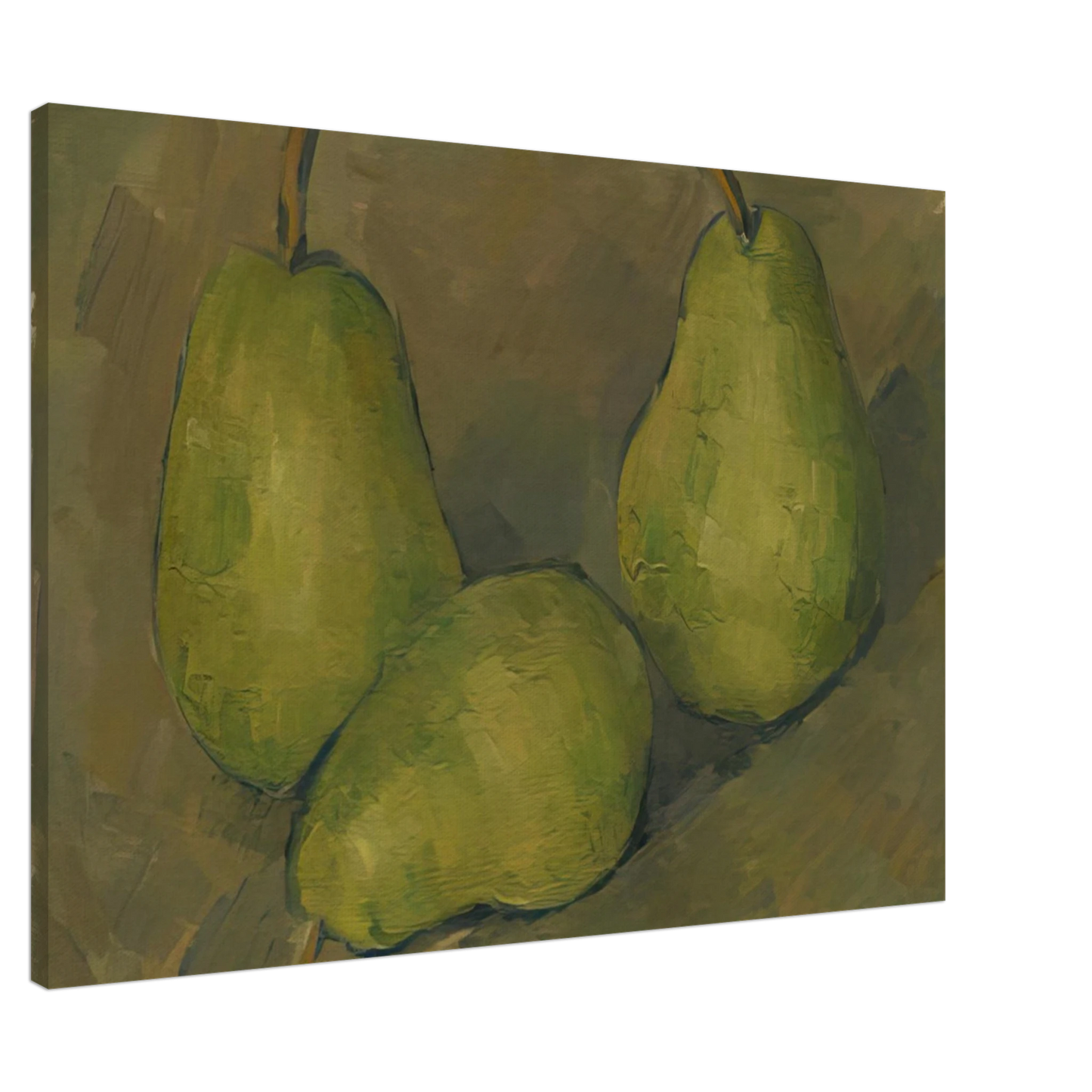Paul Cezanne - Three Pears Canvas - 20x30 cm / 8x12 inches-canvas