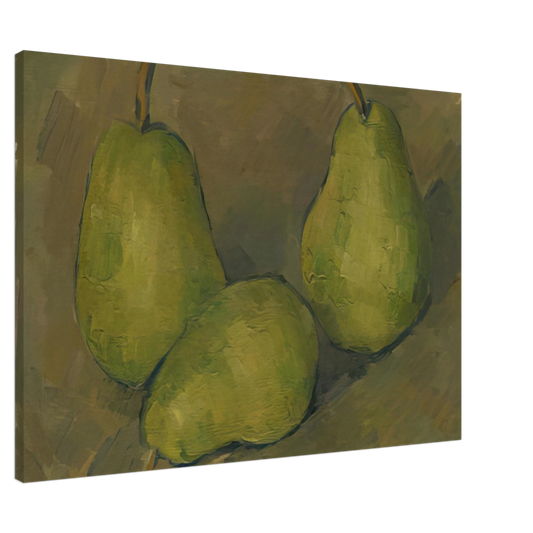 Paul Cezanne - Three Pears Canvas - 20x30 cm / 8x12 inches-canvas