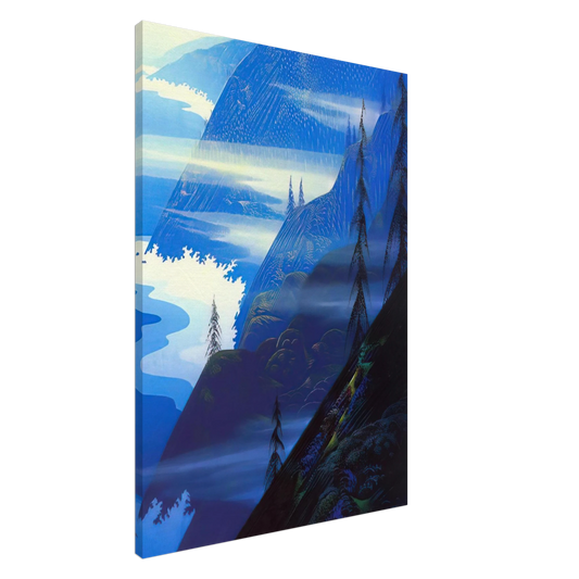 Eyvind Earle - Stardust blue Canvas - 20x30 cm / 8x12 inches-canvas