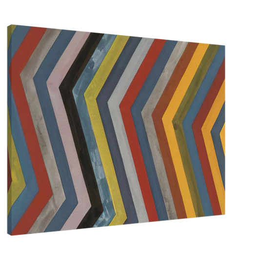 Sol LeWitt - Irregular Bands with Colors Superimposed Canvas - 20x30 cm / 8x12 inches-canvas