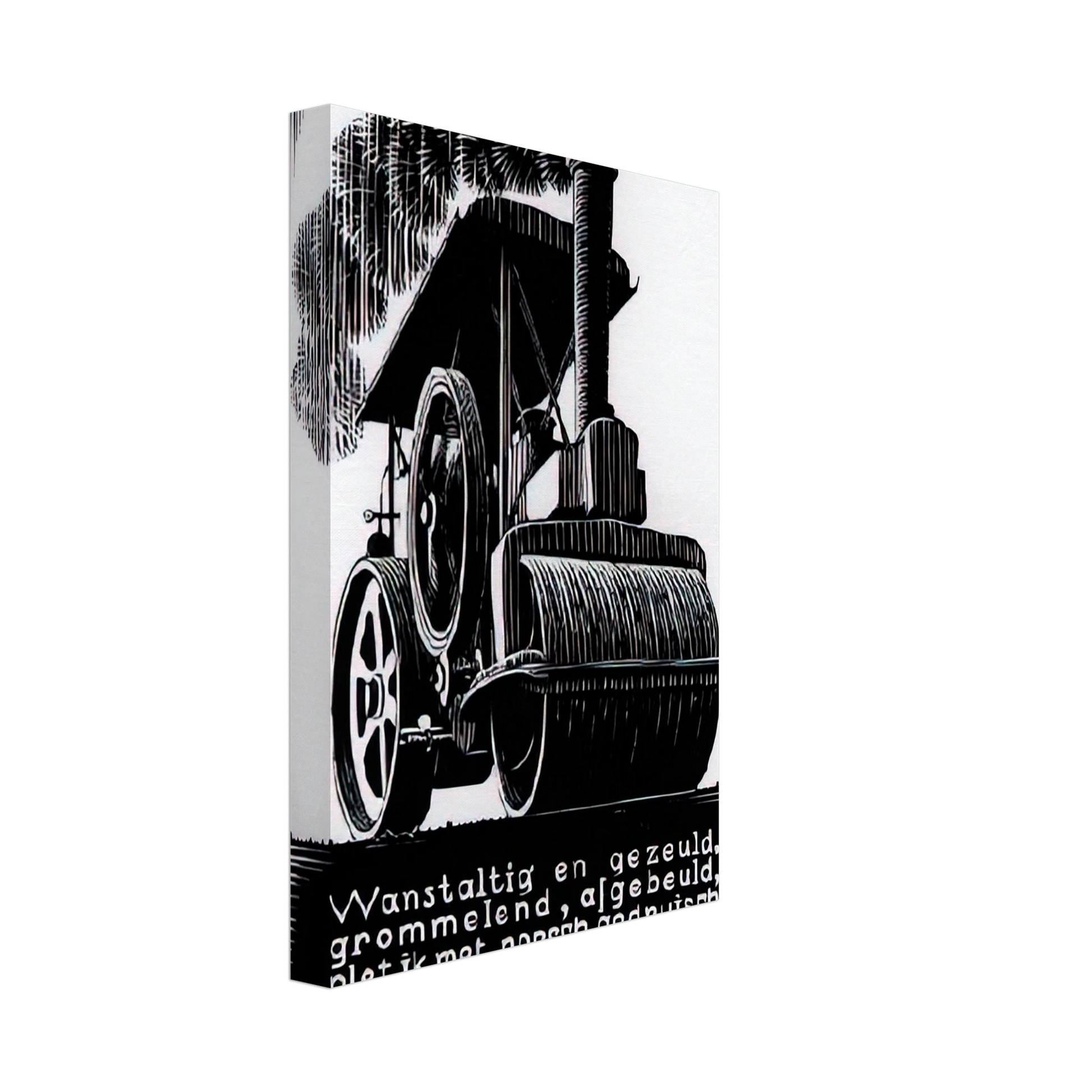 MC Escher - EMBLEMATA STEAMROLLER Canvas - 70x100 cm / 28x40 inches-canvas