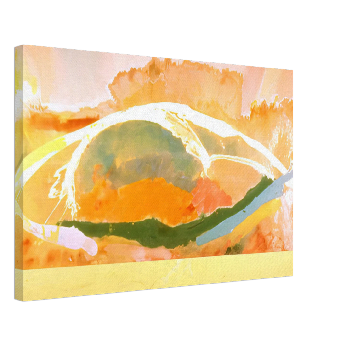 Ronnie Landfield - Sunday Afternoon - 1969 Canvas - 40x60 cm / 16x24 inches-canvas