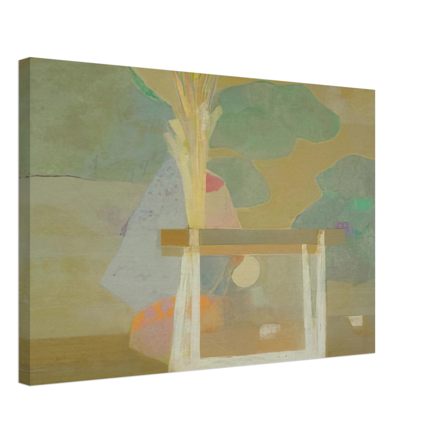 Kenzo Okada - A Well - 1966 Canvas - 40x60 cm / 16x24 inches-canvas