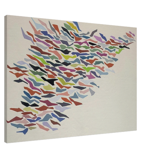 Robert Goodnough - Variables with Color - Post-Painterly Abstraction Canvas - 20x30 cm / 8x12 inches-canvas