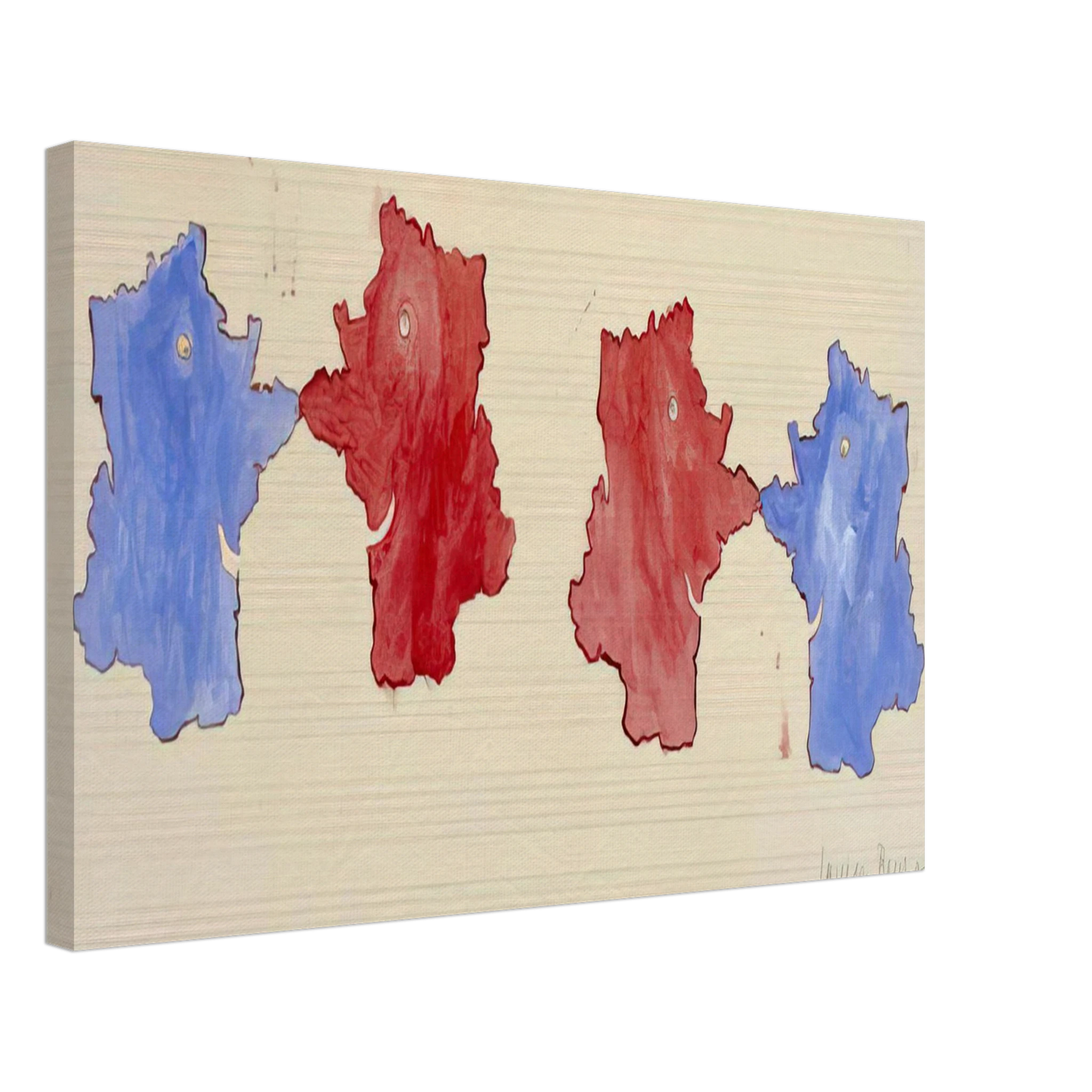 Louise Bourgeois - ON THE OCCASION OF SERPENTINE GALLERY MAP MARATHON Canvas - 70x100 cm / 28x40 inches-canvas