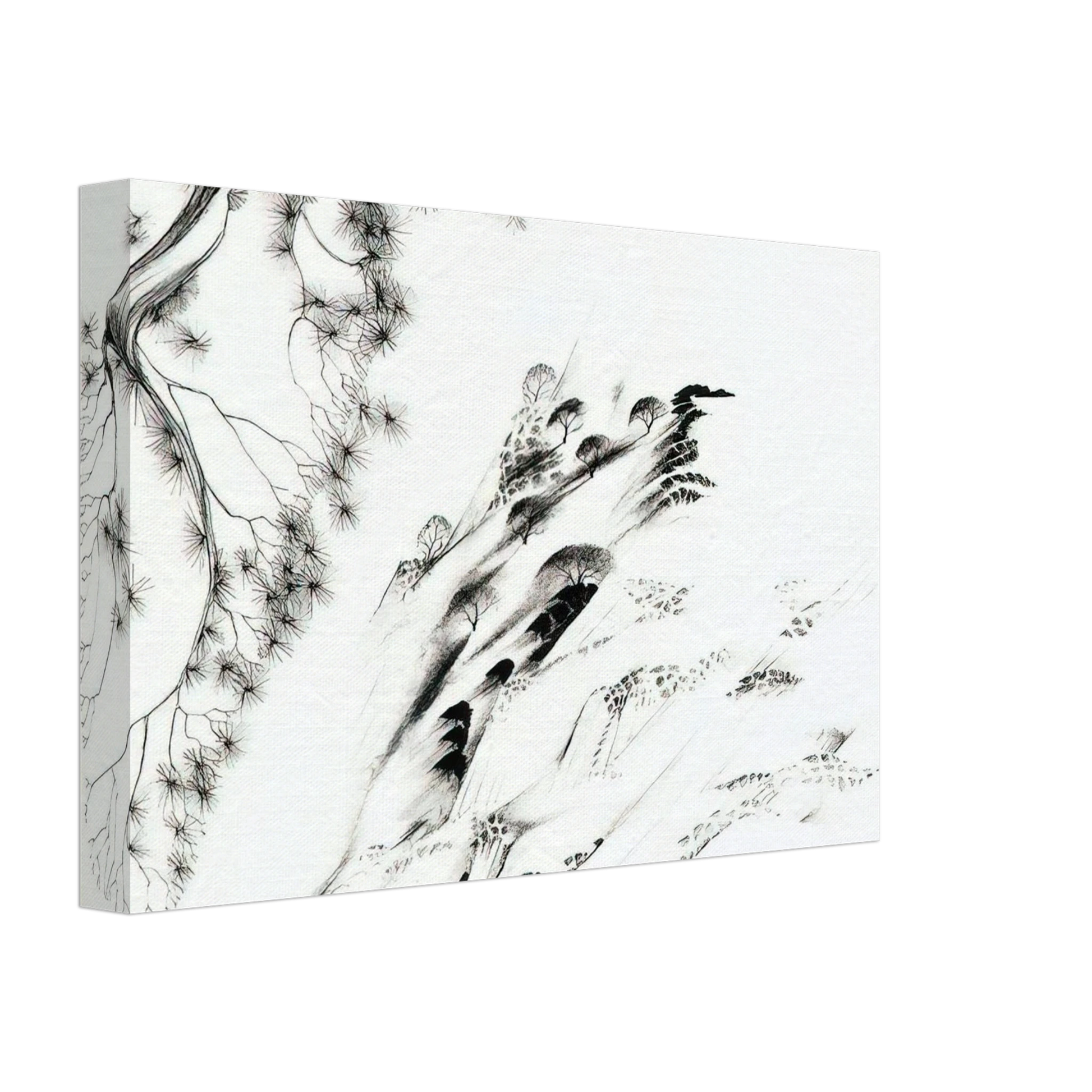 Eyvind Earle - Hillside Canvas - 40x60 cm / 16x24 inches-canvas