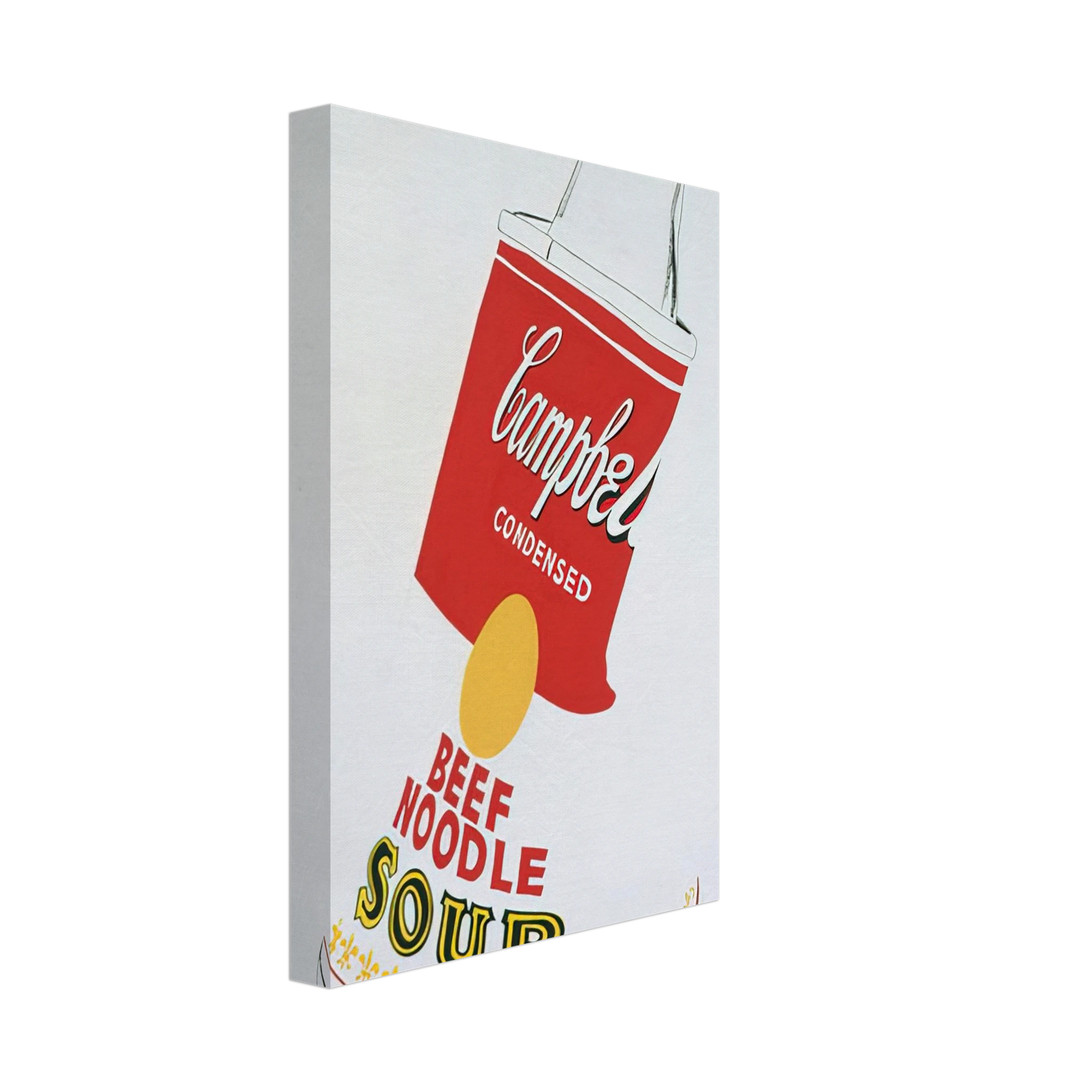 Andy Warhol - Crushed Campbell's Soup Can  Beef Noodle  Canvas - 70x100 cm / 28x40 inches-canvas
