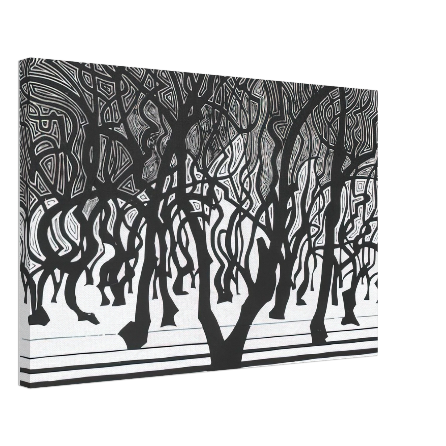 MC Escher - WOODS NEAR MENTON Canvas - 40x60 cm / 16x24 inches-canvas