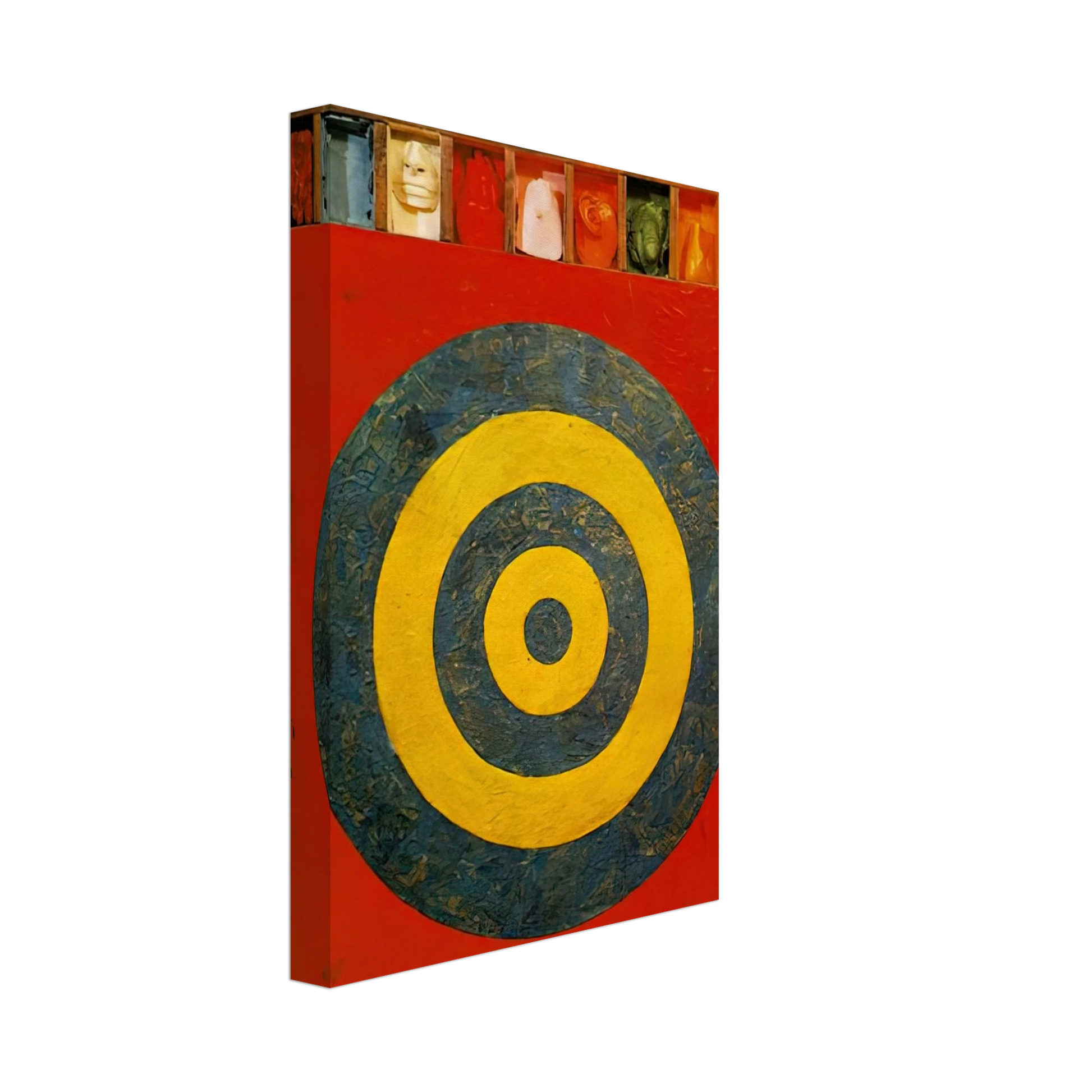 Jasper Johns - TARGET WITH PLASTER CASTS 1955 Canvas - 70x100 cm / 28x40 inches-canvas