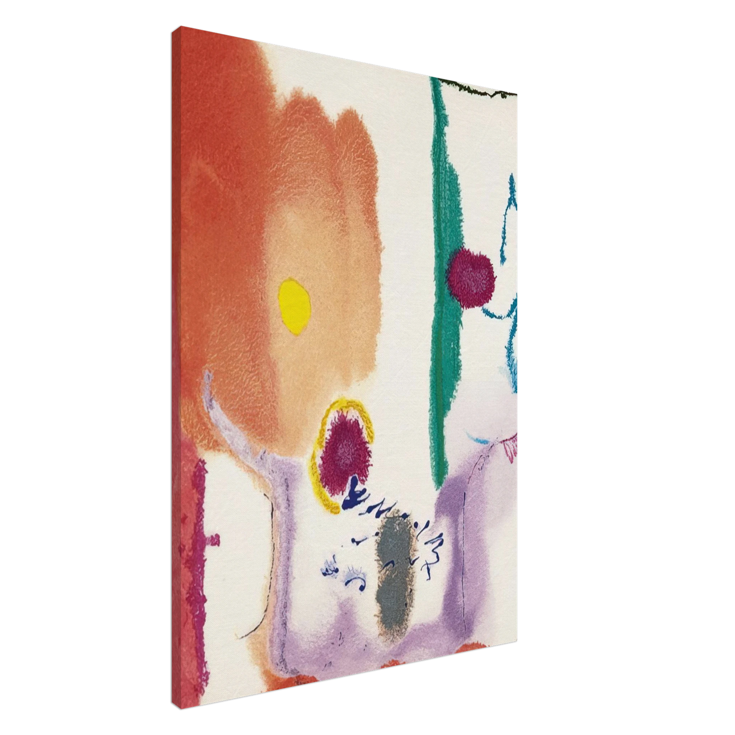 Helen Frankenthaler - Beginnings - 2002 Canvas - 20x30 cm / 8x12 inches-canvas