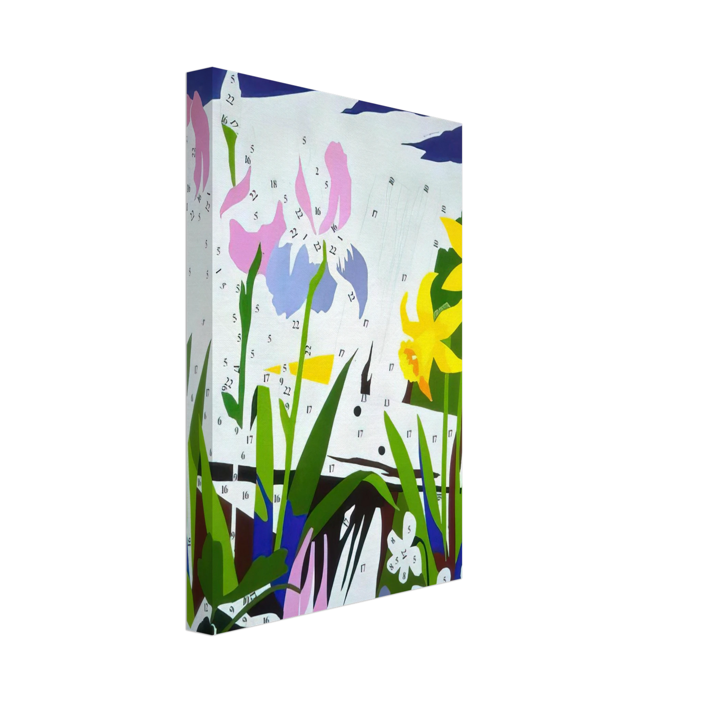 Andy Warhol - Do It Yourself  Flowers  Canvas - 70x100 cm / 28x40 inches-canvas