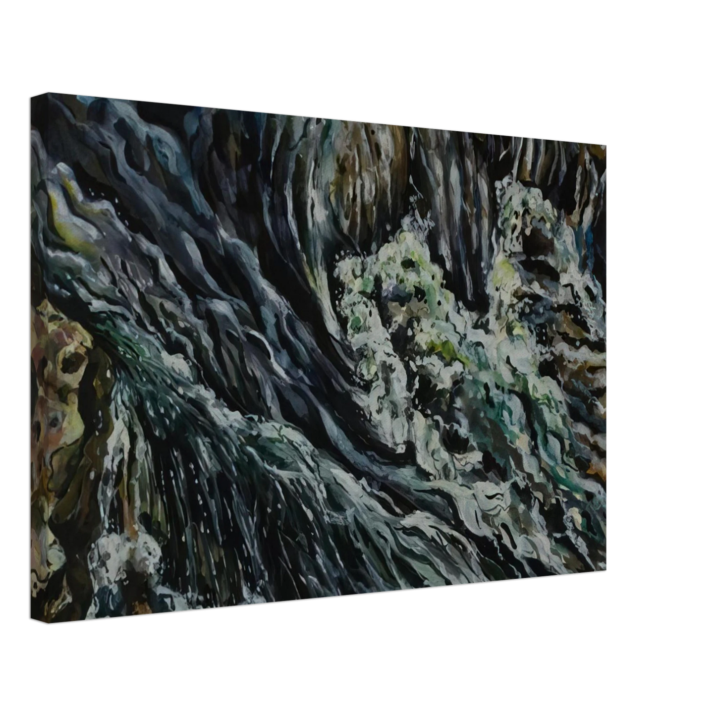 Ivan Albright - BRIDAL TEN SLEEP FALLS Canvas - 40x60 cm / 16x24 inches-canvas