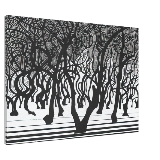MC Escher - WOODS NEAR MENTON Canvas - 20x30 cm / 8x12 inches-canvas