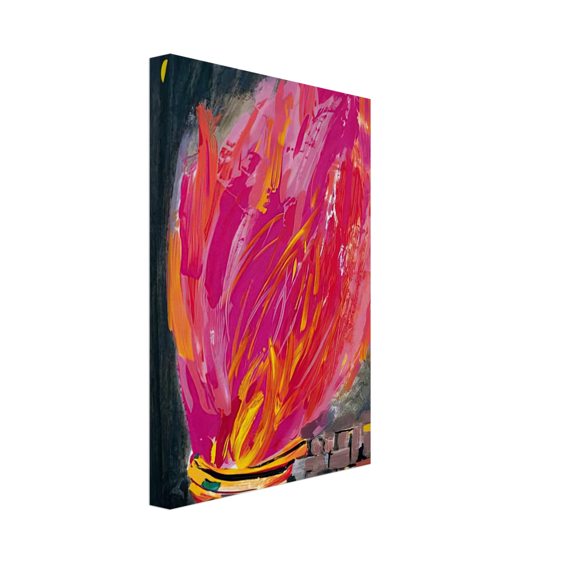 Wu Guanzhong - Torch - 2008 Canvas - 40x60 cm / 16x24 inches-canvas