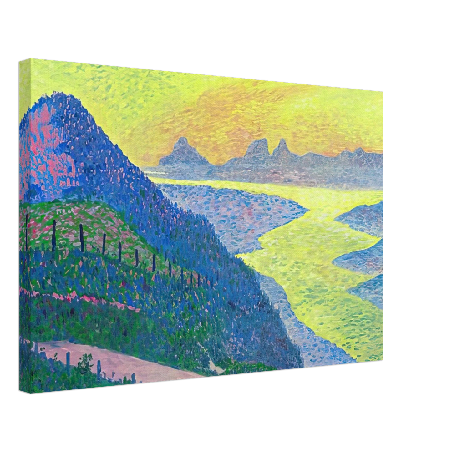 Theo van Rysselberghe - SUNSET AT AMBLETEUSE 1899 Canvas - 70x100 cm / 28x40 inches-canvas