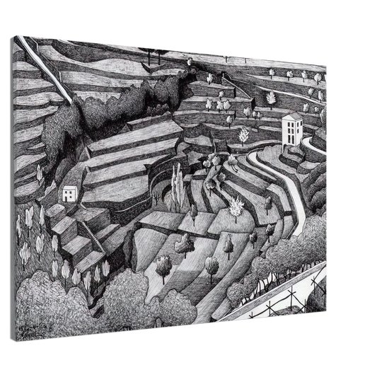 MC Escher - RAVELLO II Canvas - 20x30 cm / 8x12 inches-canvas