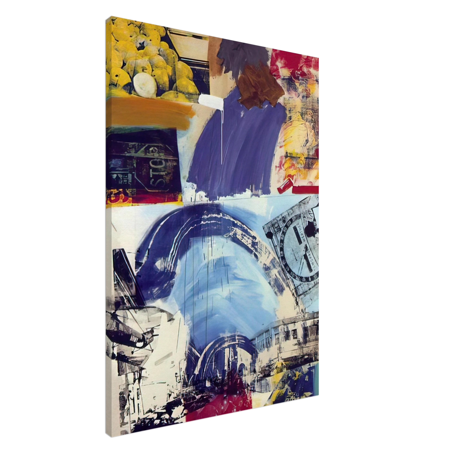 Robert Rauschenberg - HARBOR Canvas - 20x30 cm / 8x12 inches-canvas