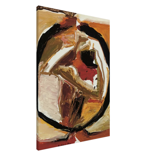 S. H. Raza - Untitled - Abstract Art Canvas - 20x30 cm / 8x12 inches-canvas
