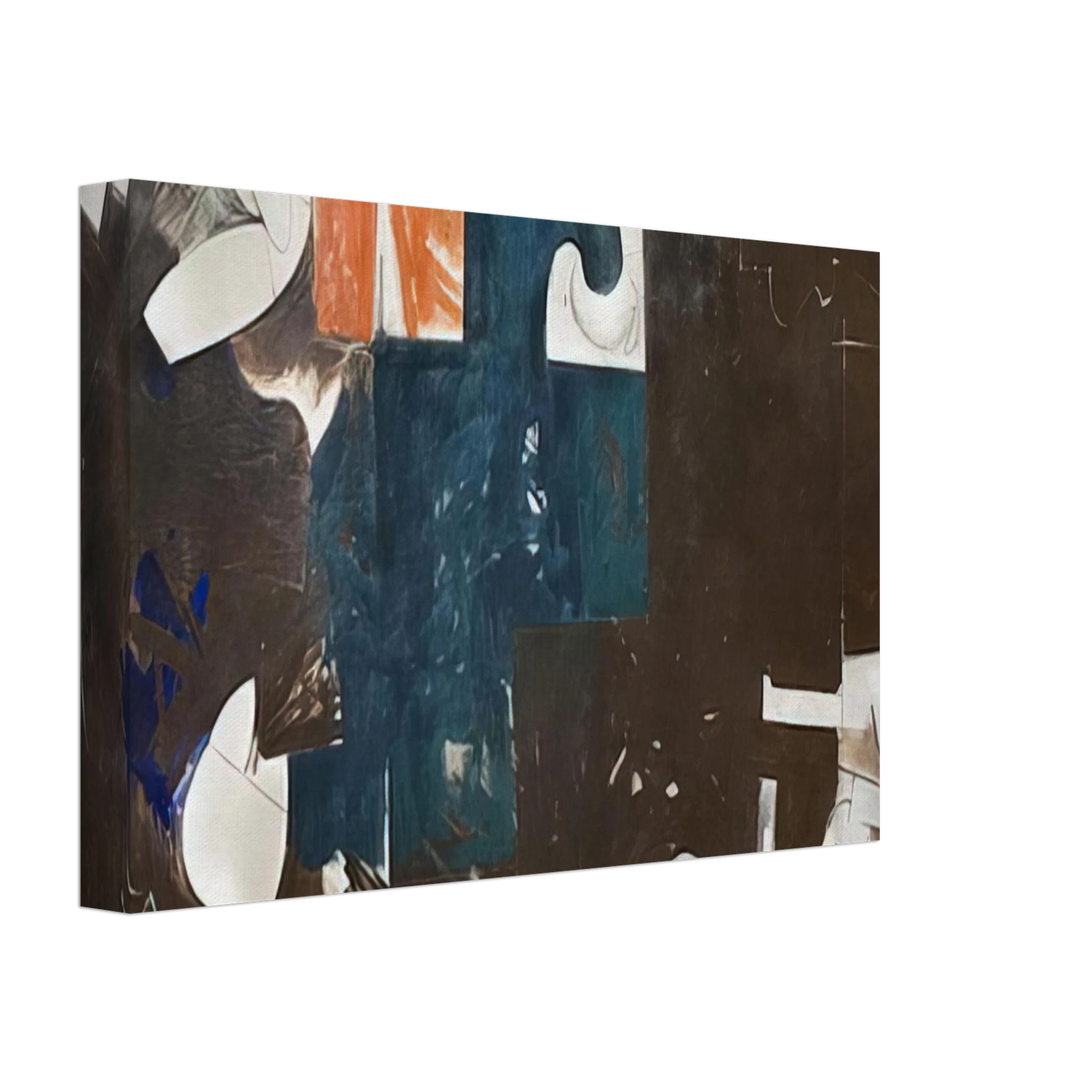 Hassel Smith - The Houston Scene - 1959 Canvas - 70x100 cm / 28x40 inches-canvas