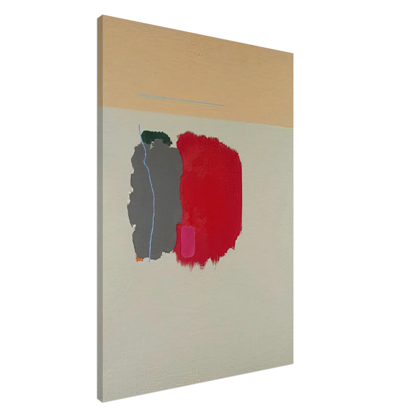 John Ferren - Red Spot - 1954 Canvas - 20x30 cm / 8x12 inches-canvas