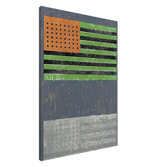 Jasper Johns - FLAGS ULAE 42 Canvas - 20x30 cm / 8x12 inches-canvas