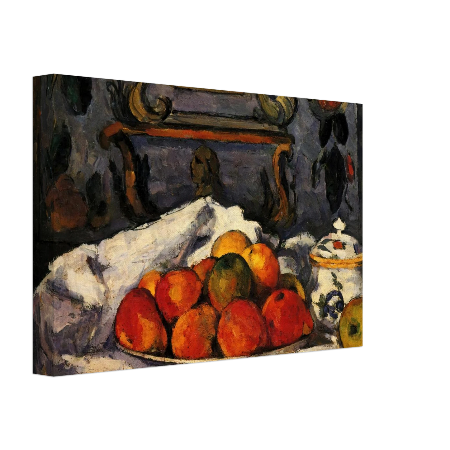 Paul Cezanne - Dish of Apples Canvas - 40x60 cm / 16x24 inches-canvas