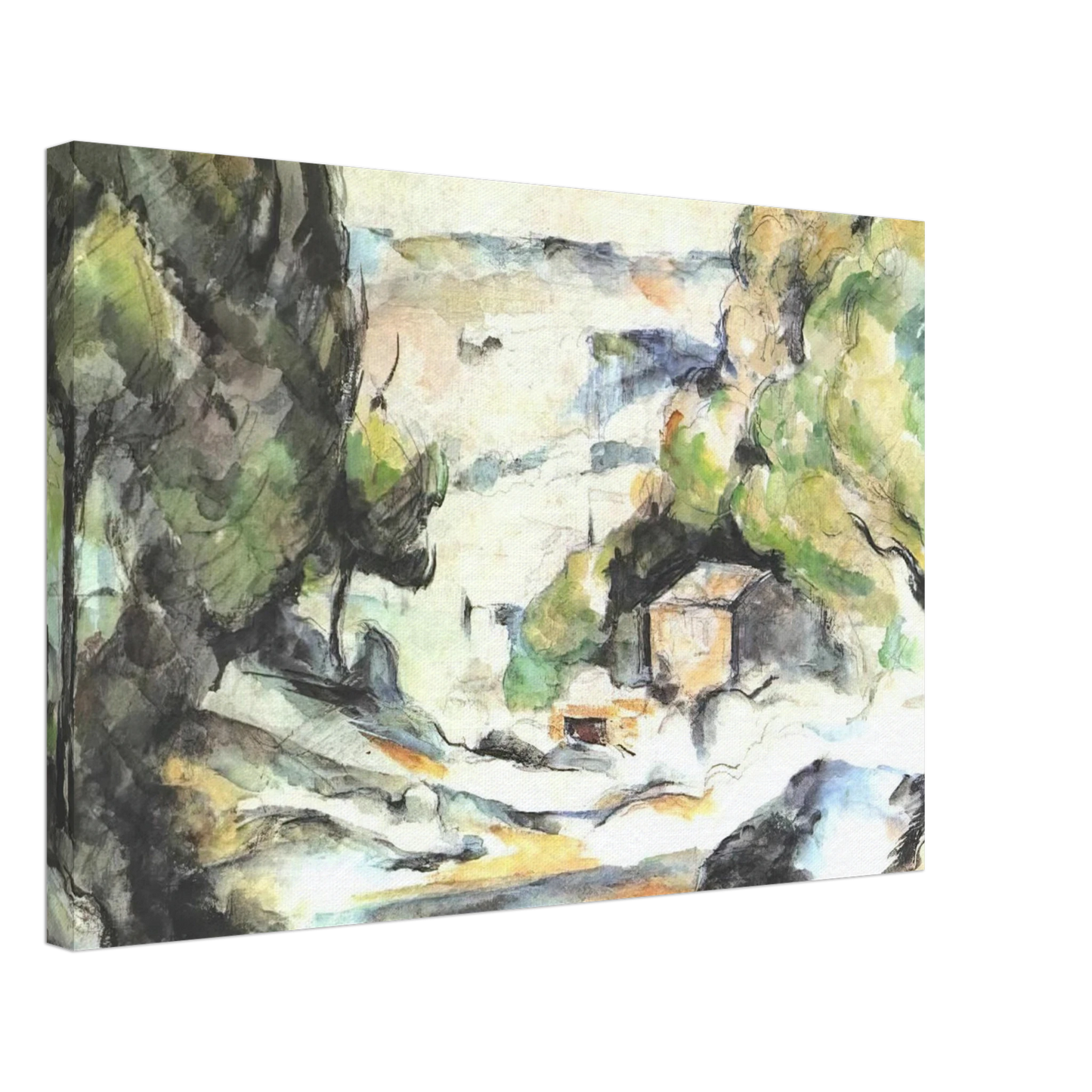 Paul Cezanne - Landscape in the Provence Canvas - 70x100 cm / 28x40 inches-canvas