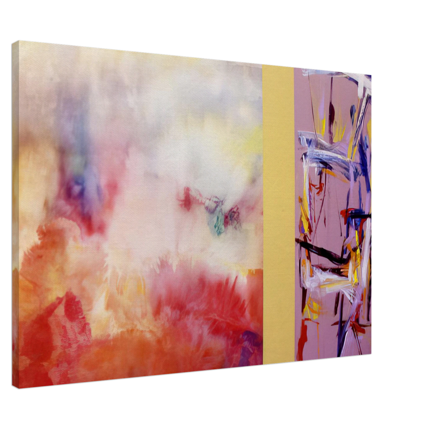 Ronnie Landfield - Ancient Jerusalem - 1992 Canvas - 20x30 cm / 8x12 inches-canvas