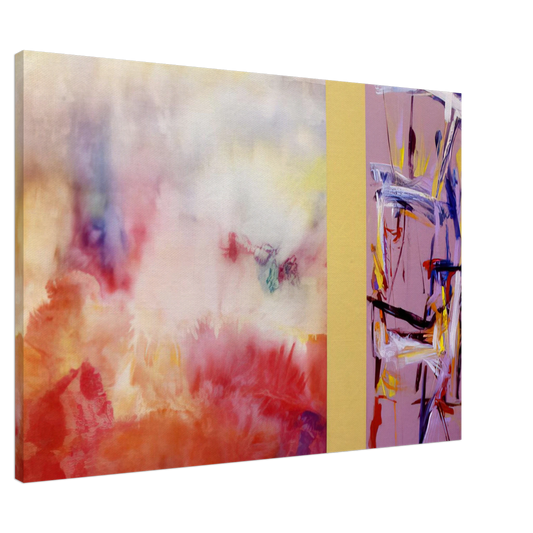 Ronnie Landfield - Ancient Jerusalem - 1992 Canvas - 20x30 cm / 8x12 inches-canvas