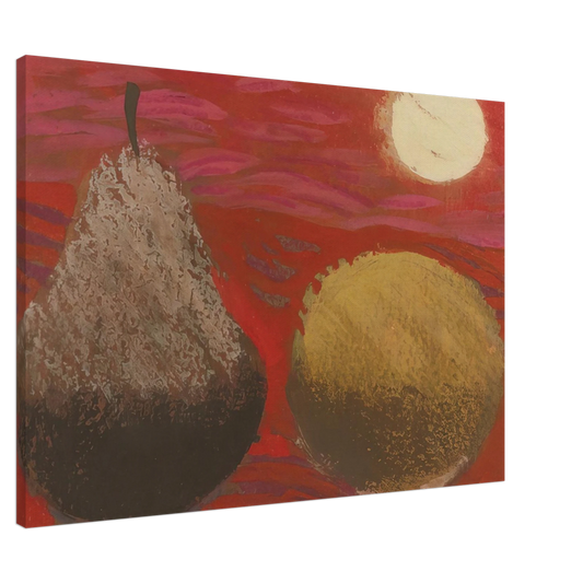 Mary Fedden - Still Life on Red - 1976 Canvas - 20x30 cm / 8x12 inches-canvas