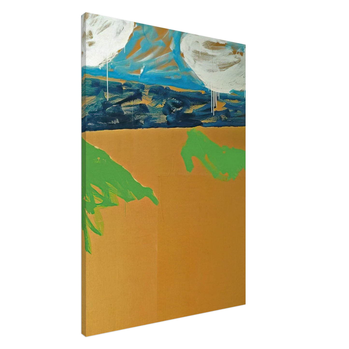 Mario Schifano - Paesaggio anemico - 1973 Canvas - 20x30 cm / 8x12 inches-canvas