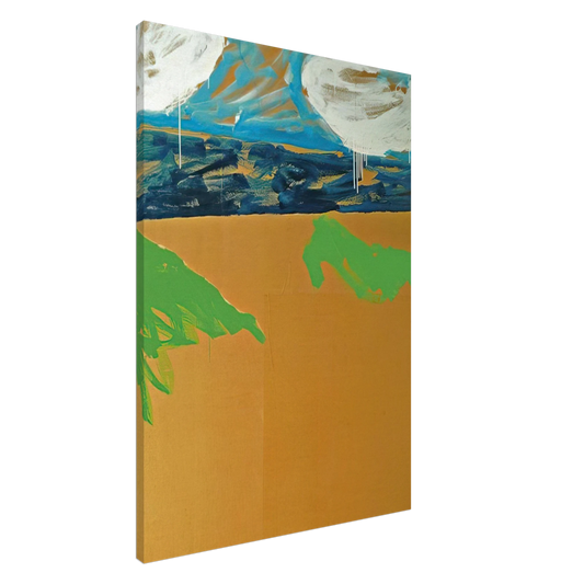 Mario Schifano - Paesaggio anemico - 1973 Canvas - 20x30 cm / 8x12 inches-canvas