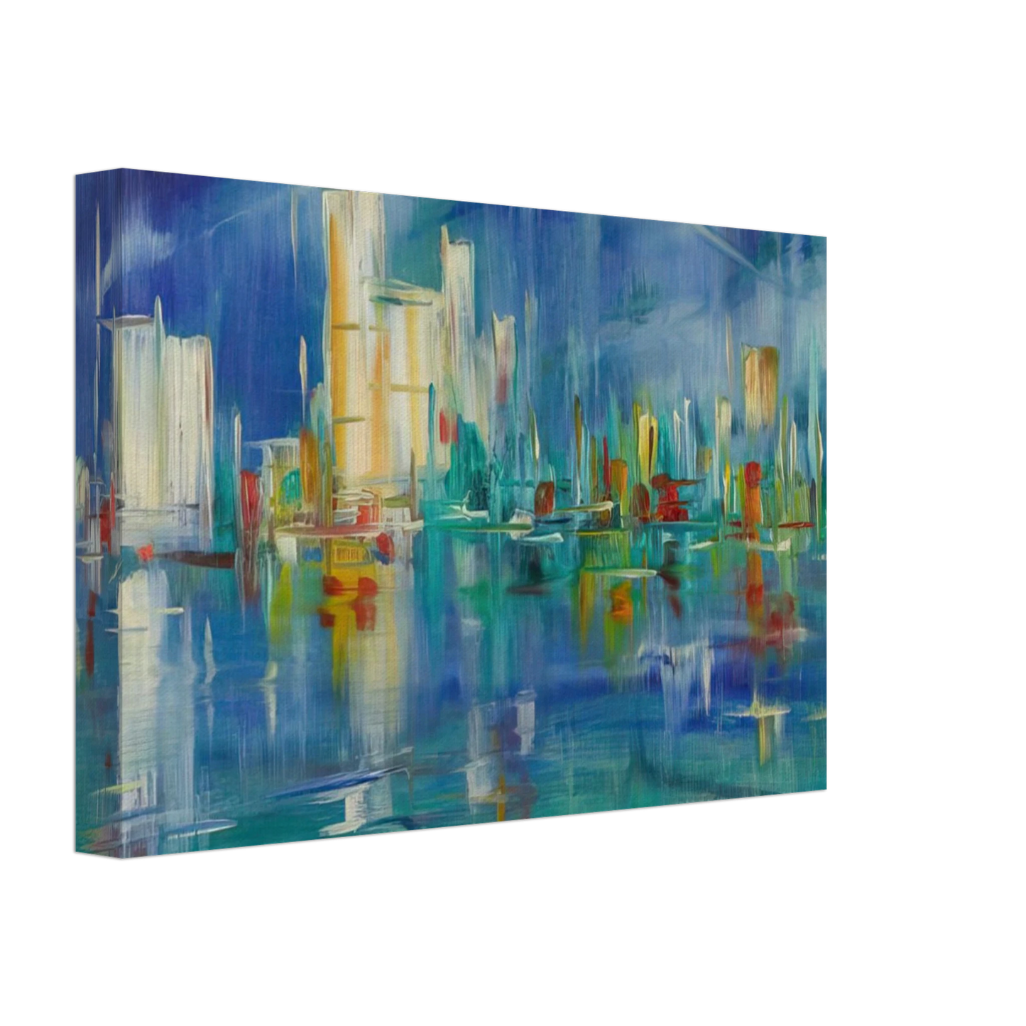 Konrad Zuse - Untitled - 1985 Canvas - 40x60 cm / 16x24 inches-canvas