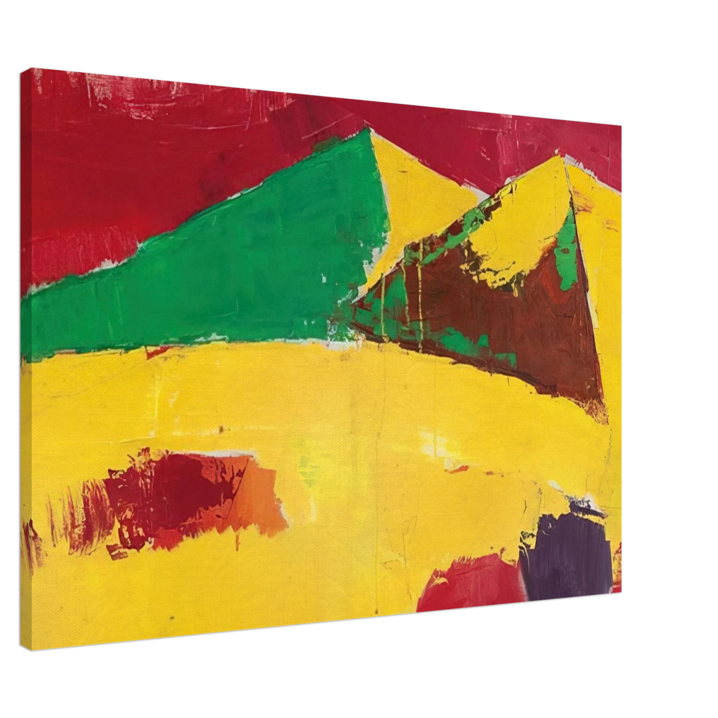 Nicolas de Stael - Sicile Agrigente - 1953 Canvas - 20x30 cm / 8x12 inches-canvas