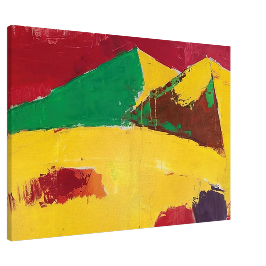 Nicolas de Stael - Sicile Agrigente - 1953 Canvas - 20x30 cm / 8x12 inches-canvas