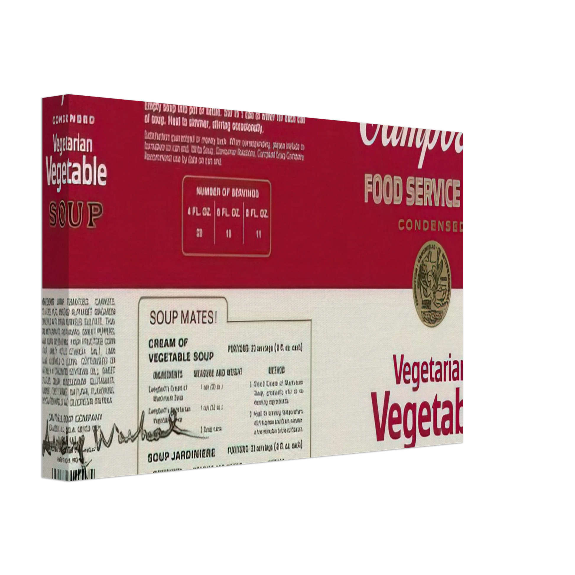 Andy Warhol - Campbell Soup Company Canvas - 40x60 cm / 16x24 inches-canvas