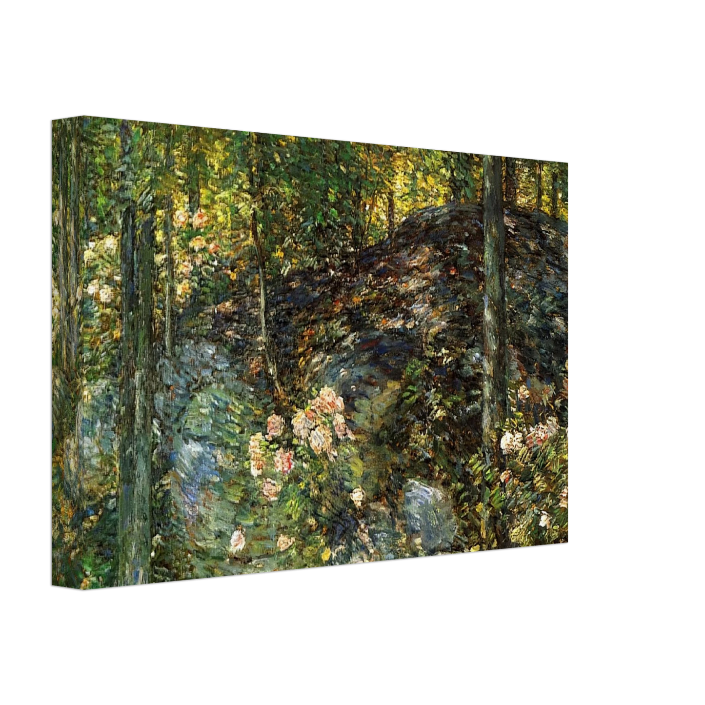 Childe Hassam - Laurel on the Ledges Canvas - 40x60 cm / 16x24 inches-canvas