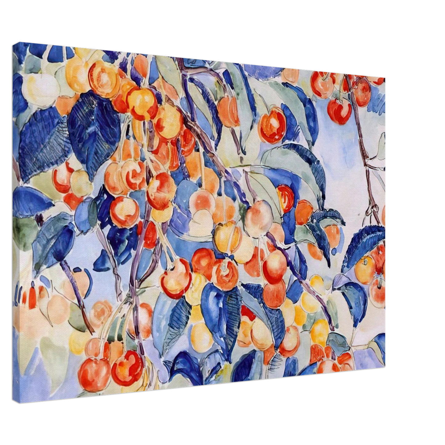 Theo van Rysselberghe - CHERRIES Canvas - 20x30 cm / 8x12 inches-canvas