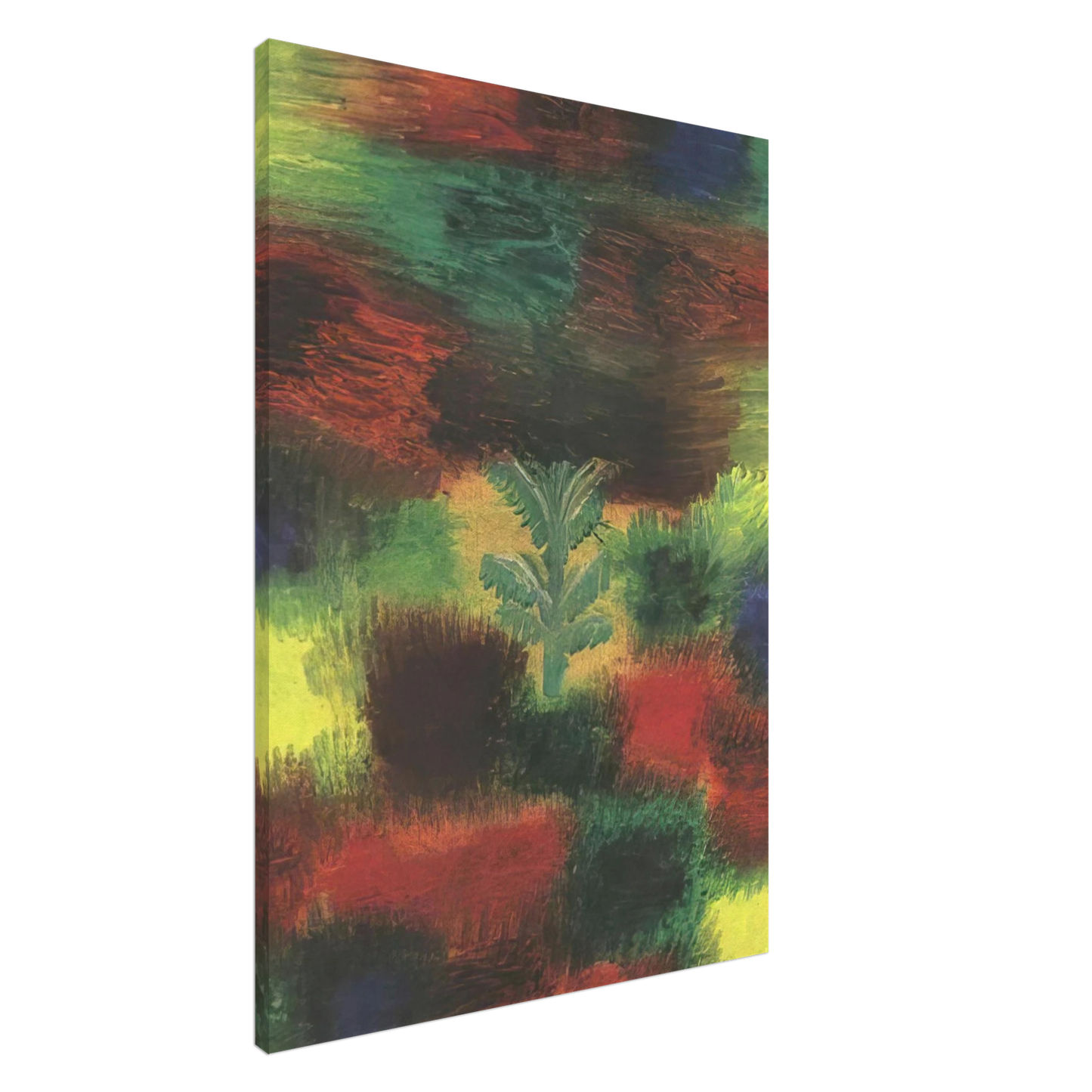 Paul Klee - LITTLE TREE AMID SHRUBBERY 1919 Canvas - 20x30 cm / 8x12 inches-canvas