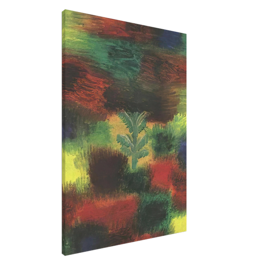 Paul Klee - LITTLE TREE AMID SHRUBBERY 1919 Canvas - 20x30 cm / 8x12 inches-canvas